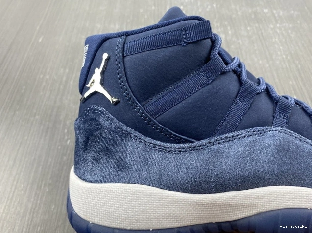 Navy AR0715-441 Jordan Velvet Air 11 Midnight WMNS 0913